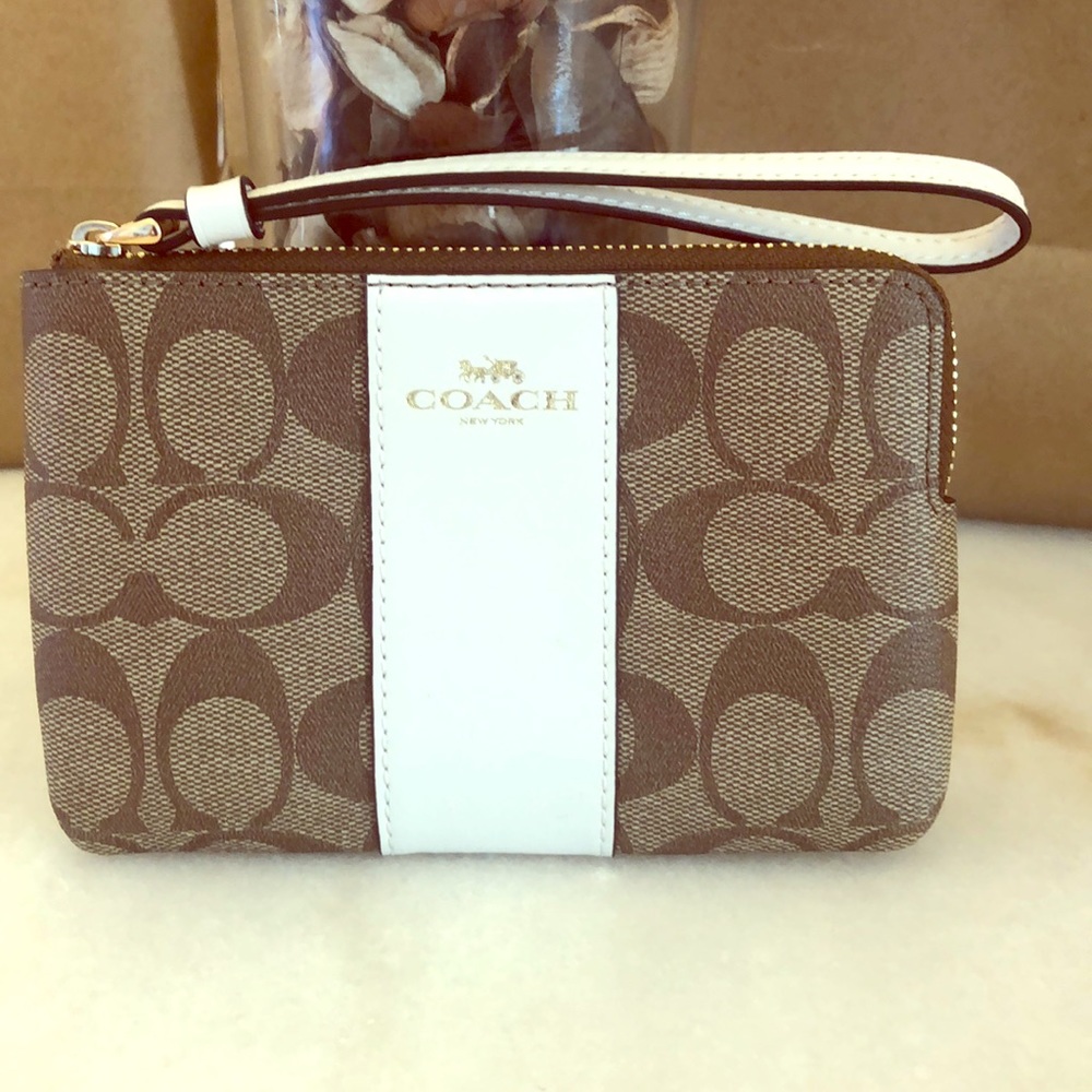 Coach Signature Wristlet
